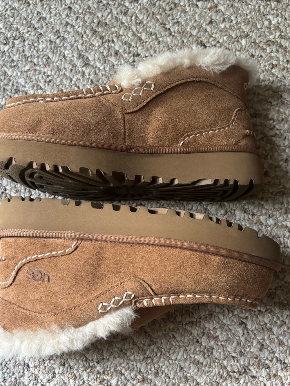 Ugg Chestnut Shearling-Lined Ansley Parc View 3